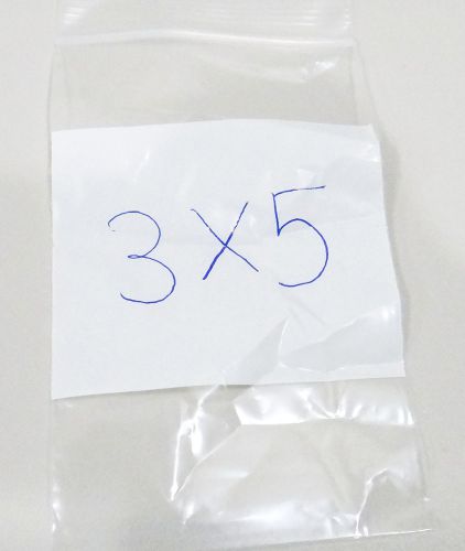 1000 PCS Reclosable Jewelry zip lock bags 3x5 BAGGIES POLYBAGS BAGS PLASTIC BAGS