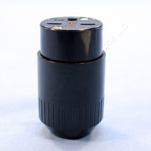 Bryant INDUSTRIAL Grade Black Straight Blade Connector Plug NEMA 6-15R 15A 5669B