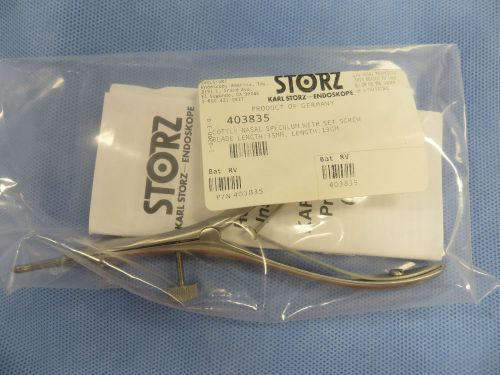 Karl Storz 403835 ENT Cottle Nasal Speculum W/Set Screw, Blade Lengt 35mm 13cm