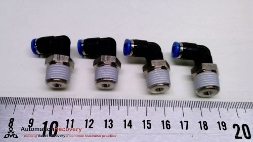 FESTO QSL-1/4-4 - PACK OF 4 - PUSH-IN L FITTING, INSIDE DIAMETER:, NEW* #213093