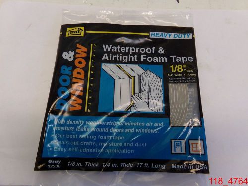 Qty= 12, M-d Products 1/8&#034; Thick x 1/4&#034;  x 17&#039; Waterproof &amp; Airtight Foam Tape