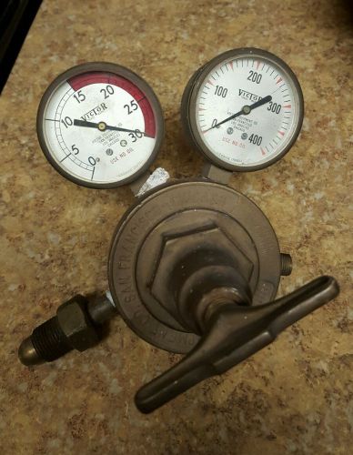 Victor Equipment Co. Welding  Gas Regulator / Original Brass Gauges SR41