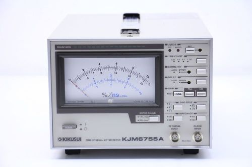 KIKUSUI TIME INTERVAL JITTER METER KJM6755A , SR:HJ003147