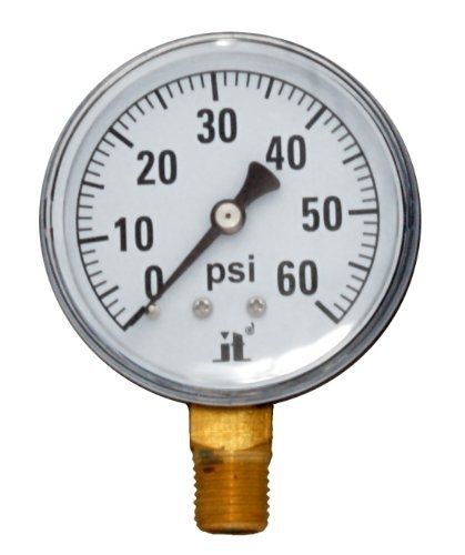 Zenport DPG60 Zen-Tek Dry Air Pressure Gauge, 60 PSI