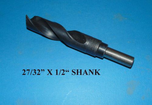 Cleforge milling drill 27/32&#034; x 1/2&#034; shank x  5.5&#034; long drill bit high speed for sale