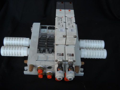 SMC Manifold Valve Bank 4 valves VQ4100-5 X 2