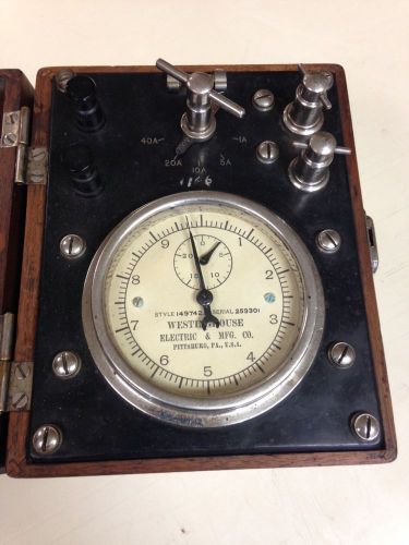 INDUSTRIAL STEAMPUNK ANTIQUE WESTINGHOUSE PORTABLE WATT HOUR METER