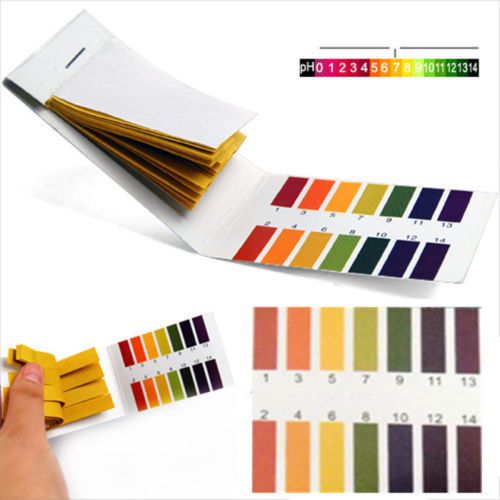 160 PH Indicator Test Strips 1-14 Paper Litmus Tester Laboratory Urine &amp; Saliva