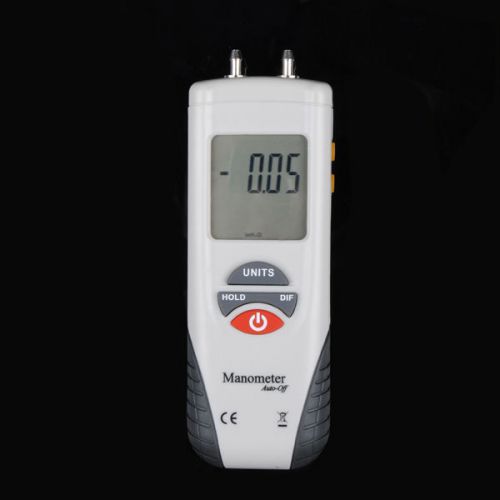 HT-1890 LCD Digital Gauge Differential Air Pressure Meter Manometer