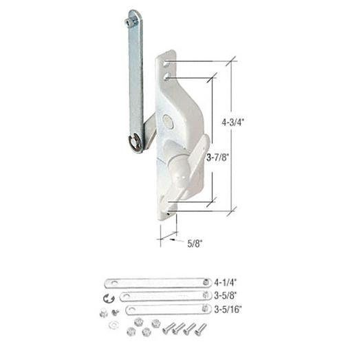 CRL White Universal Jalousie Window Operator