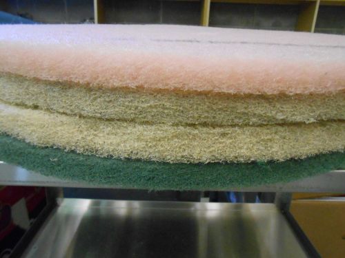 24" Floor Scrubbing Buffer Pads Daily Cleaning 4ct