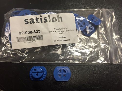 Satisloh, Weco Finishing Block  Blue Edger Star Blocks 25 Count Bag  92-008-533