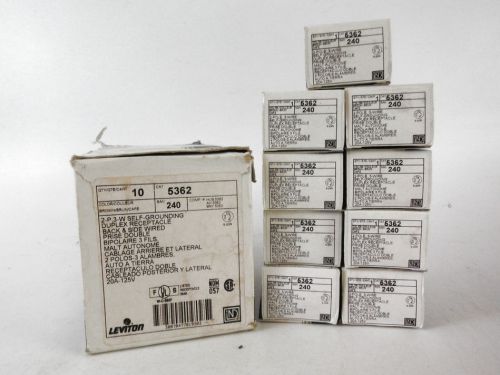 Leviton Box Of 9 20Amp/125V Standard Duplex Receptacles Self Grounding