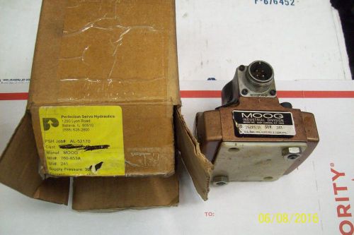 MOOG INDUSTRIAL 2 STAGE HYDRAULIC FLOW CONTROL SERVO VALVE SER. 241,  760-853A