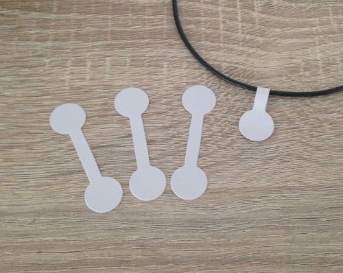 50/100/200 White Sticker Labels Sticky Price Tags for Jewelry Necklace Bracelet