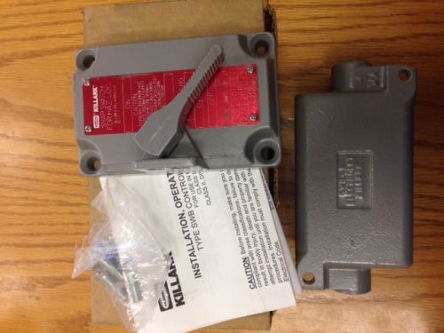 NEW IN BOX - KILLARK XNS-2C SNAP SWITCH AND SWB-4 BACK BOX