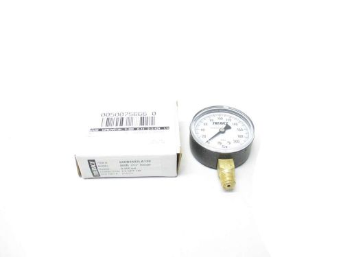 New trerice 800b2502la130 0-200scfh 2-1/2 in 1/4 in npt pressure gauge d509406 for sale