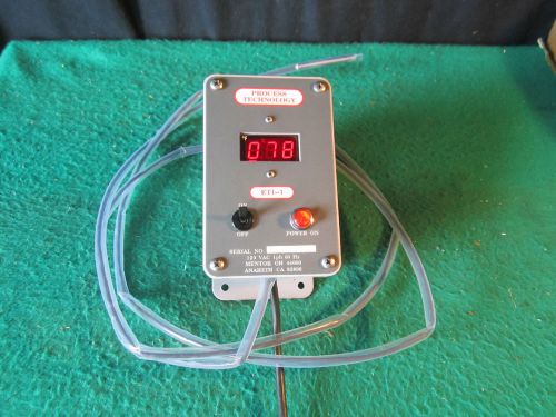 Process technology digital temperature indicator model eti-1 for sale