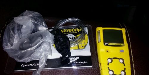 New bw technologies micro clip xt portable multi 4 gas detector o2 lel h2s co for sale