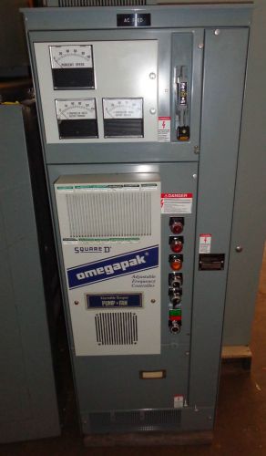 PERFECT SQD 25HP, 480V, 3PH OMEGAPAK VFD VARIABLE SPEED DRIVE, W/ MAIN