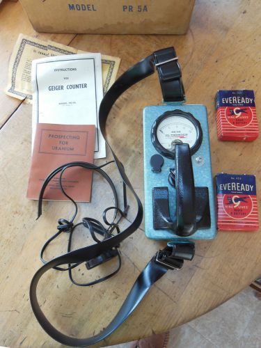 UNUSED 1955 MODEL PR5A EL-TRONICS GEIGER &amp; SCINTILLATION COUNTER MILITARY GRADE