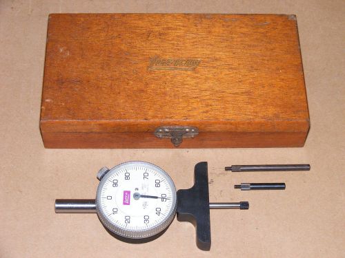 Lufkin Dial Indicator Depth Gage/Gauge .001&#034;/1&#034; Travel J28D-1