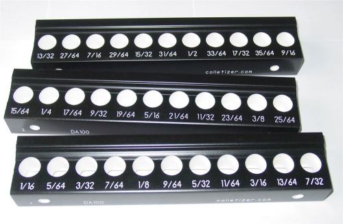 Da 100 collet storage rack, engraved sizes, holder stand set da100 100da (#3ck3) for sale