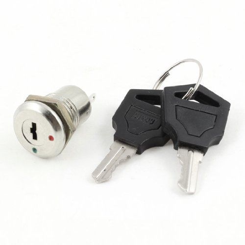 AC 250V 0.5A 2 Terminals On Off Tubular Key Lock Switch