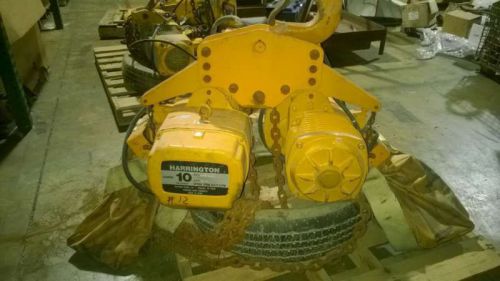 Harrington 10 ton chain hoist 480v for sale