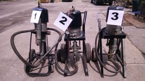 Lot of 3 Graco transfer pumps/drum pumps, 207-647, 206-356, 208-356