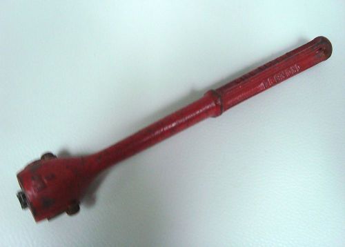 VINTAGE CAST IRON TOOL DESMOND GRINDING WHEEL CUTTER # No. 0 URBANA OHIO RED 11&#034;