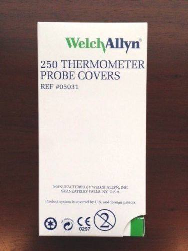 Welch allyn oral disposable thermometer probe covers 05031 qty 250 for sale