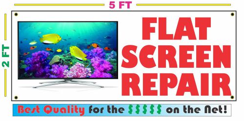 FLAT SCREEN REPAIR Full Color Banner Sign NEW XXL Size Best Quality for the $ TV