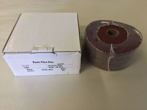 QTY:25 Aluminum Oxide 4-1/2&#034; X 7/8&#034; 36 Grit Sanding Discs USA SHIPPING