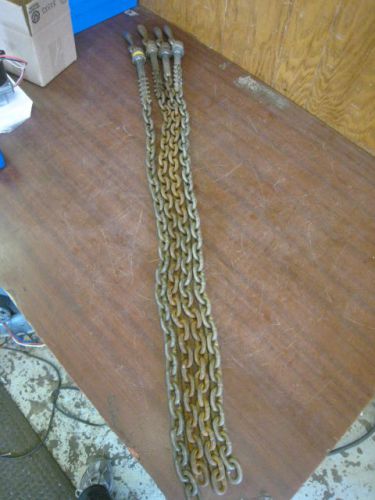 4x greenlee 36&#034; wire tugger / puller vise chains used free shipping for sale