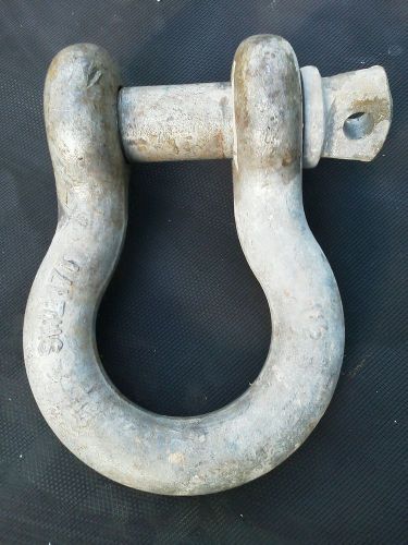 17 Ton Galvanized  Clevis Shackle 1 1/2 Inch Crane towing rigging lift hoist  .