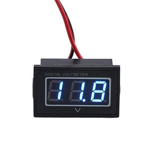 DROK® 0.56&#034; Waterproof DC 15-120V Digital Voltmeter Voltage Measurement Gauge