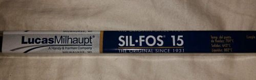 95150 Lucas Milhaupt Sil Fos Silvaloy 15% Silver Solder 28 Rods 1 pound solder