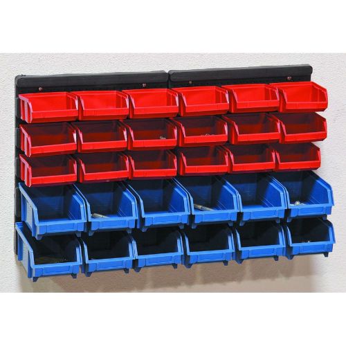 30 Bin Wall Mount Parts Tool Storage Garage Cabinet Shop Nuts Bolts Rack Storage