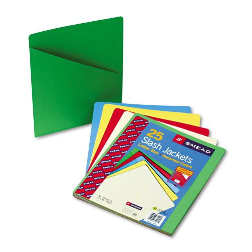 Smead Smd-75425 Slash Pocket File Jacket - Letter 8.5&#034; X 11&#034; 25 / Pack