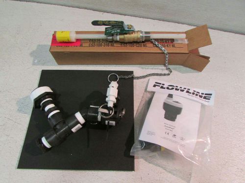 Neptune CS2-75-KY-NL Kynar Chem Inj Stp Valve &amp; Flowline DL14 EchoPod Sensor Kit