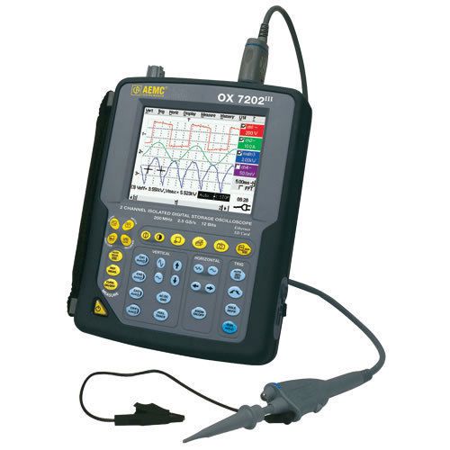 AEMC OX7202III Hand-Held Oscilloscope 200MHz (2x200MHz, 50k memory)