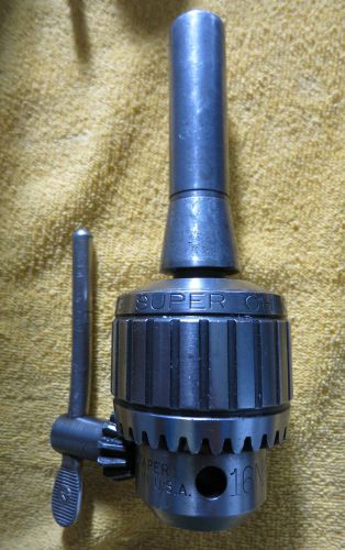 Jacobs Super Chuck With Key. Model 16N. 1/8&#034;-5/8&#034;