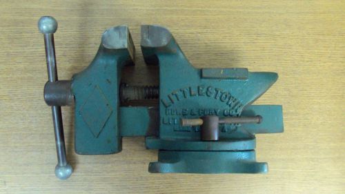 Vintage Littlestown No.400 Anvil Top Swivel Base Bench Vise 26 Lbs. 4 1/2&#034; Jaws