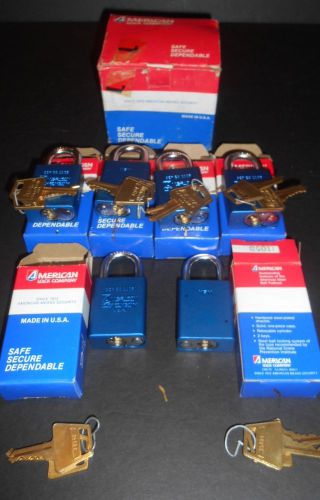 Vtg 1105B (6) Lock Out Locks American Lock Company Security Locks 3 sets of 2