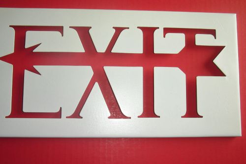 Vintage  &#034;Old School&#034;  Metal &#034;EXIT&#034;  Sign