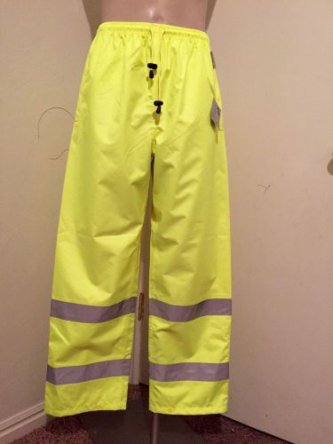 Ergodyne High Visibility Rain Pants #8915 In Medium - Neon Green