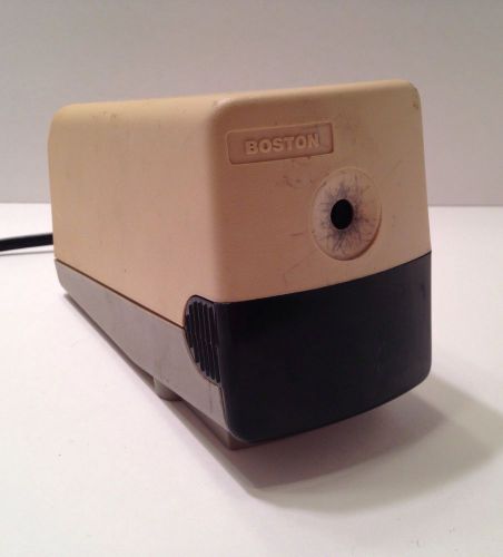 Boston Vintage Electric Pencil Sharpener Beige Model 19 Tested