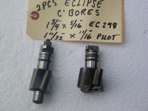 2- PCS-ECLIPSE - MIXED -  MACHINIST  COUNTERBORES -  6 flt.