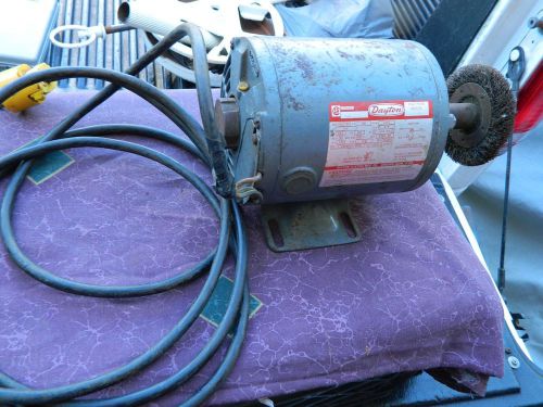 Dayton Split Phase Motor 1/4 HP With Wire Wheel Works Good